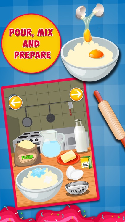 Donut Maker Salon - free Fun baby cotton candy cooking making & dessert sweet games for kids screenshot-4