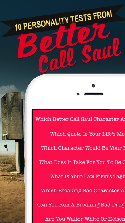 Which Character Are You? - Personality Quiz for Better Call Saul & Breaking Bad