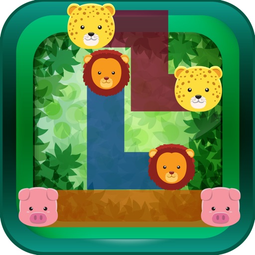Hitch Animals : - Jungle best fun puzzle game for kids Icon