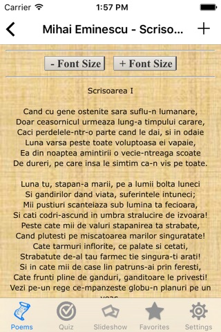 Romanian Poems HD Lite screenshot 4