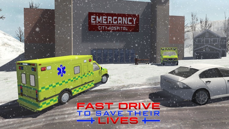 Snow Rescue 911 – An Emergency Ambulance driving Simulator screenshot-3