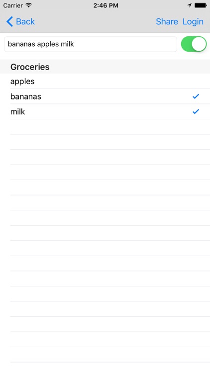 Swift List, The easiest way to share lists on your Phone