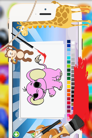 Baby Animals Coloring Book -  All In 1 Cute Animal Draw, Paint And Color Pages Games For Kids screenshot 4