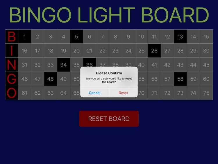 Bingo Light Board