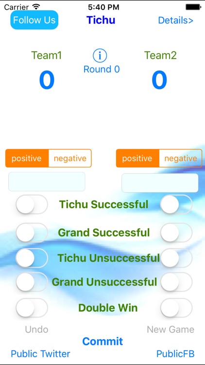 Tichu Counter App