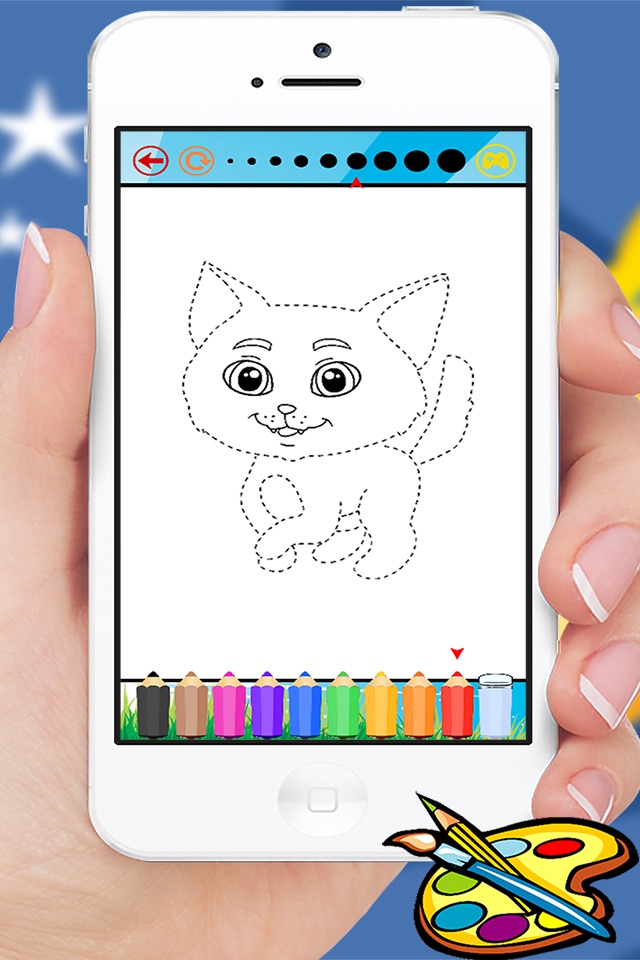 Animals Coloring Book - Cute Drawing Painting Kids Games screenshot 3