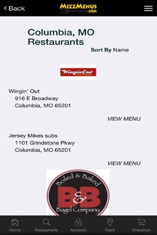 MizzMenus Restaurant Delivery screenshot 2