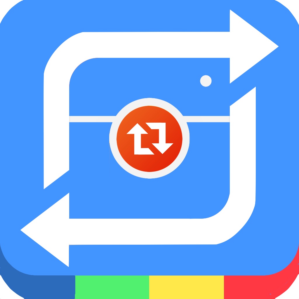 Reposter - Save & Repost unlimited photos and videos! with out watermark for instagram icon