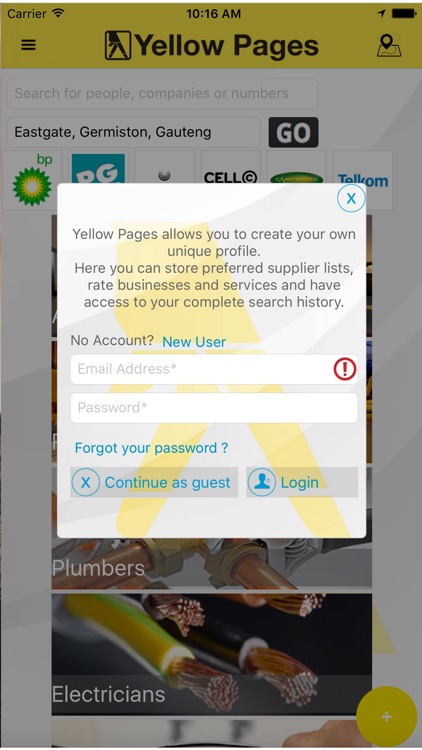 Yellow Pages SA for iPhone screenshot-3