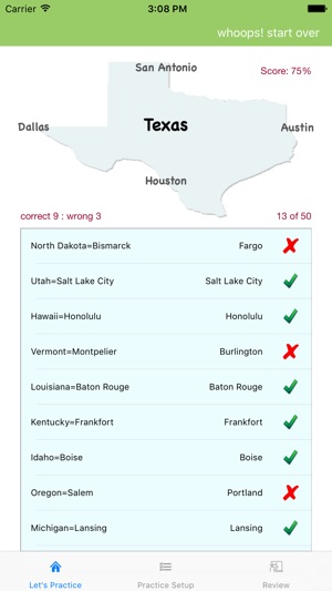 States and Caps App