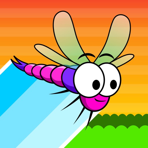 Dragonflies: Innovative, addictive and insanely difficult path drawing game in cute retro style Icon
