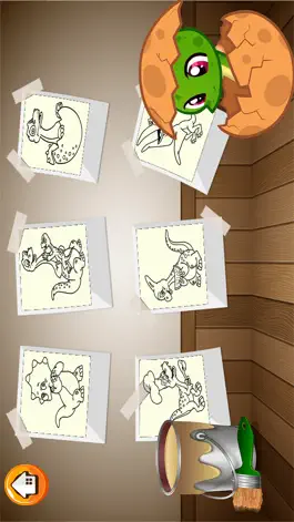 Game screenshot Baby Dino Coloring Book  - Dinosaur Drawing paint and color pages games for kids hack