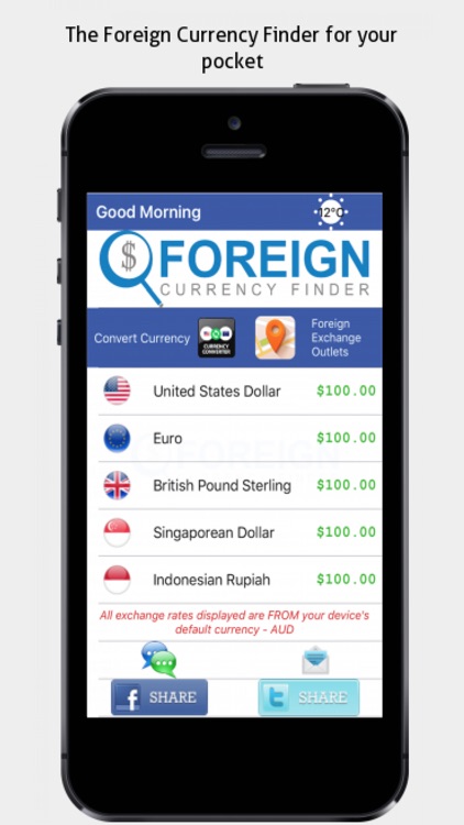 Foreign Currency Finder