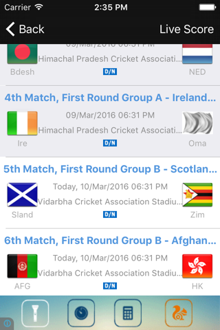 Live Cricket Scores and Schedule screenshot 2