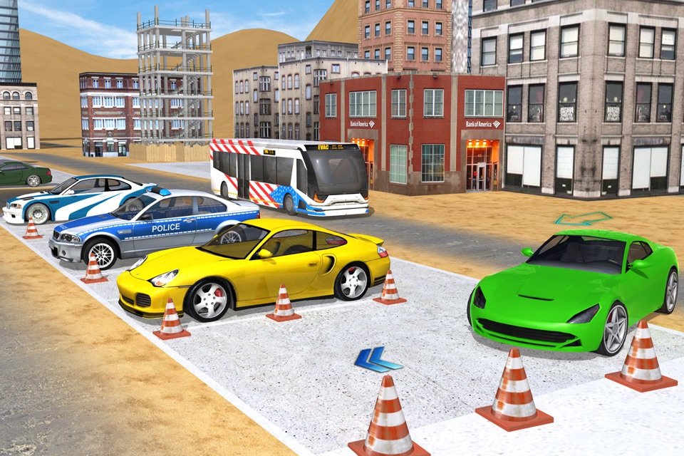 Multi Desert City Level Luxurious Cars Parking screenshot 2