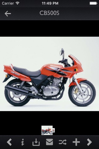 Honda Motorcycles Specs screenshot 2