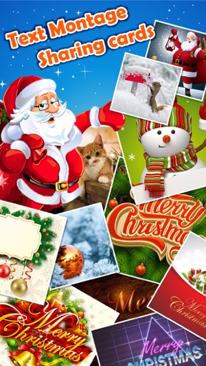 Santa Text Montage - Write Greeting Quot