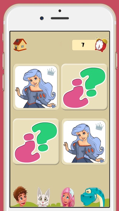 How to cancel & delete Memory game princesses: learning game of brian training for girls and boys from iphone & ipad 1