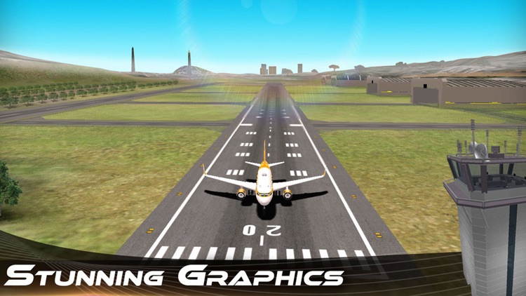 Airplane Flight Simulation 3D Pro - Realistic Jumbo Jet Driving Adventure screenshot-4