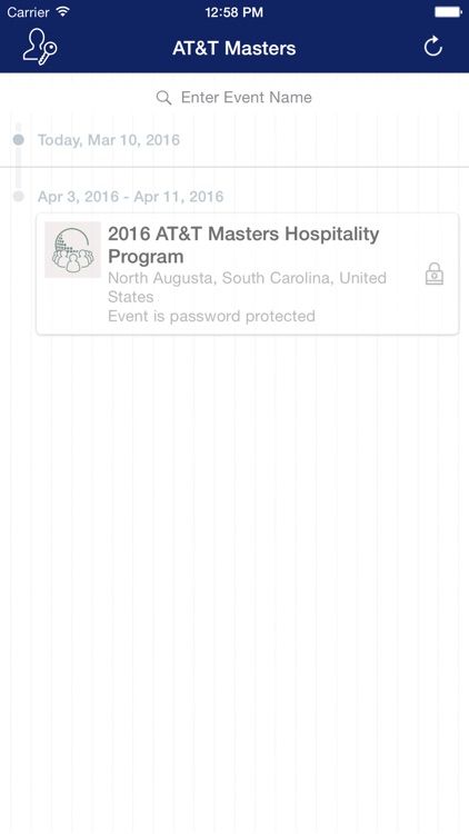 2016 AT&T Masters Hospitality