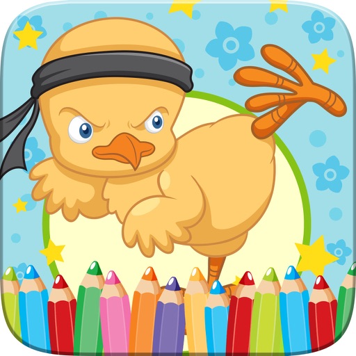 Little Chick Coloring Book Drawing and Paint Art Studio Game for Kids Easter Day iOS App