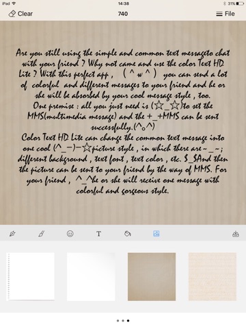 Color Text HD Lite screenshot 3