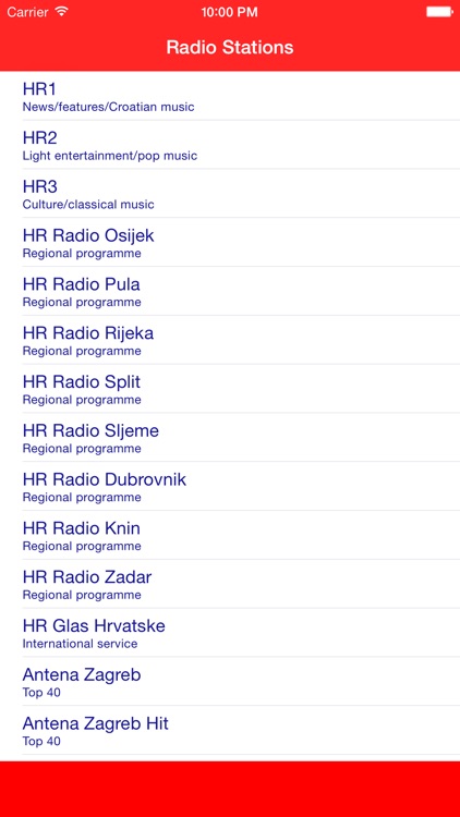 Radio Croatia FM - Stream and listen to live online music, news and show from your favorite Croatian radio muzika station and channel with the best audio player