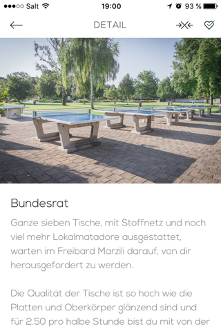 Ping Pong App Bern - Deine Sammlung öffentlicher Tische in der Stadt screenshot 2