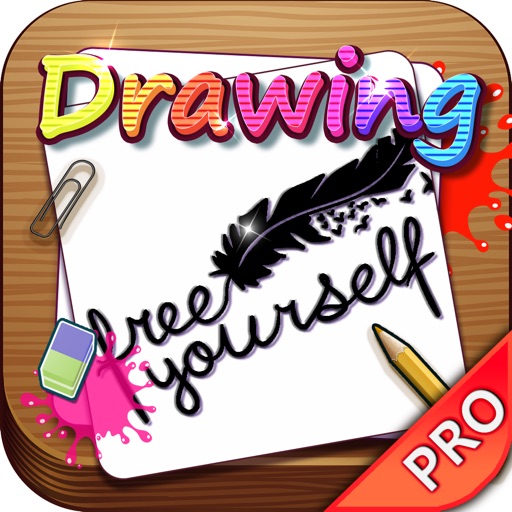 Drawing Desk Tattoo Fonts : Draw and Paint Art Designer on Coloring Book Pro icon