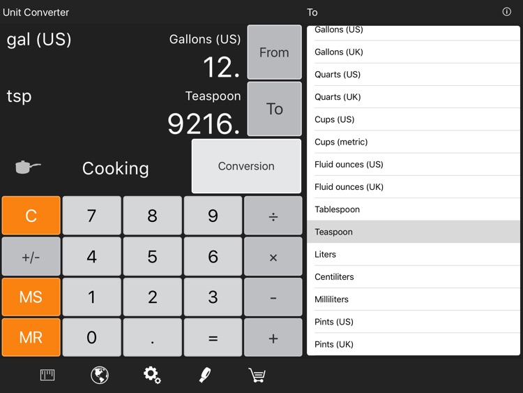 Converter Pro HD Free - Unit & Currency Conversion Calculator screenshot-3