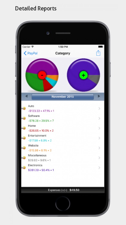 PocketMoney - checkbook, budgets, expenses