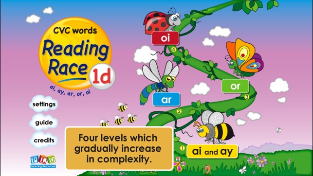 Reading Race 1d: ar, or, ai, ay and oi w