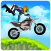 Crazy Bike Stunts: Hill Climbing- Wheely Skills and front flips on display in this free game
