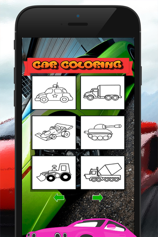 Kids Vehicle Coloring Book Drawing Painting Game screenshot 2
