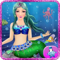 Activities of Little Underwater Mermaid Ocean Queen Spa Makeup Dress up & Makeover Beauty Salon