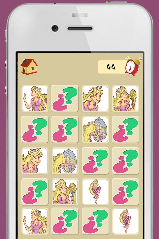Memory game for girls: princess Rapunzel: learning game for girls screenshot 3
