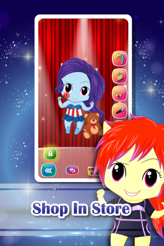 Pony Chibi Girl Characters Dress Up : Kawaii Style screenshot 4