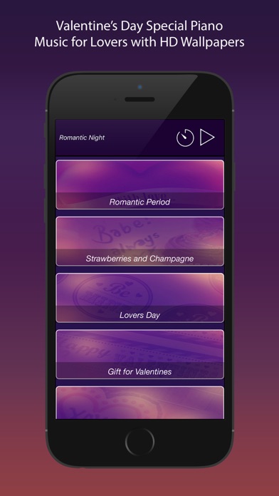 ロマンチックナイト Hdの壁紙とバレンタインデー特別なピアノ音楽 Iphoneアプリ Applion