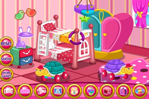 Twin baby room decoration game screenshot 3