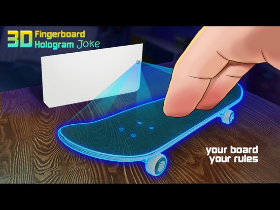 Скейтборд 3D Голограмма Шутка на iPad