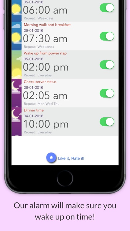 Crazy WakeUp Alarm app for heavy sleepers with spin, maths, shake and questions to wake up
