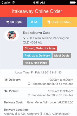 Kookaburra Cafe screenshot 2