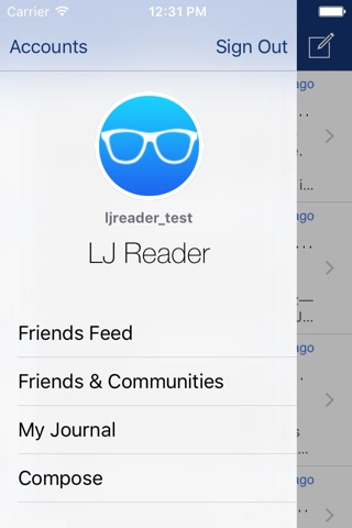 LJ Reader – LiveJournal iPhone Edition screenshot 2