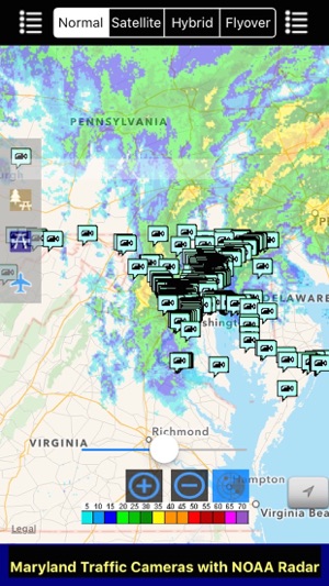 Maryland/Baltimore NOAA Radar with Traffic Cameras 3D Free(圖1)-速報App
