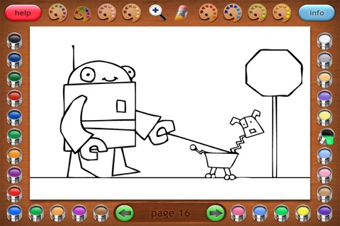 Coloring Book 14 Lite: Robots screenshot 4