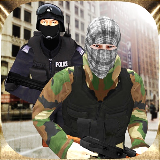 Las Vegas Police Officer Vs Bank Robbers 3D icon