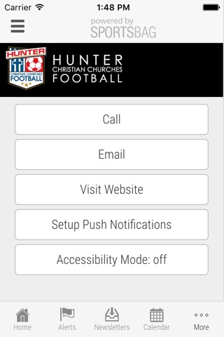 Hunter Christian Churches Football Association - Sportsbag screenshot 4