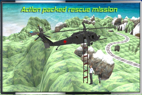 Helicopter Hill Rescue Ambulance 2016 - Chopper Emergency Relief Operations Free Game screenshot 2