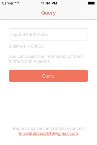 BIN Database for North America screenshot 2