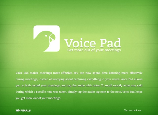 Voice Pad - Get more out of your meeting